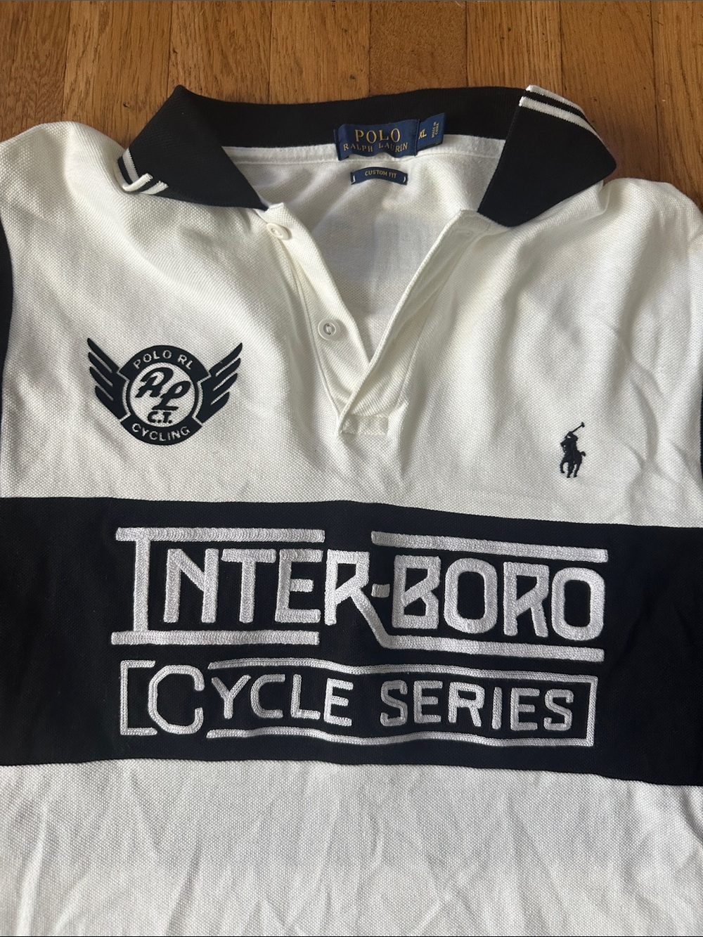 Polo by Ralph Lauren Black & White Inter-Boro Cycle Series Polo - Picture 2 of 5